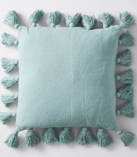 Textured Tassel Cushion