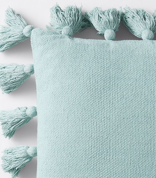 Textured Tassel Cushion