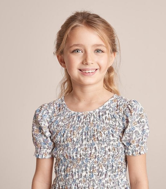 Shirred Elastic Floral Dress | Target Australia