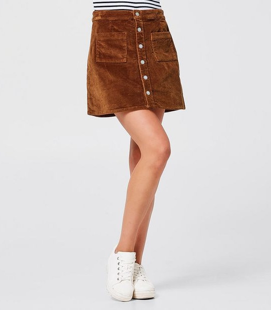 Lily Loves Cord Mini Skirt - Brown | Target Australia