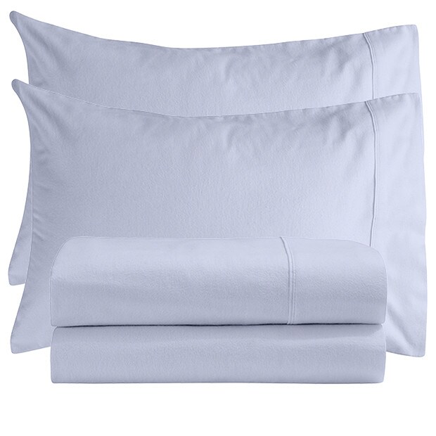 Flannelette Sheet Set Blue Target Australia