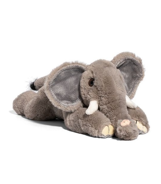 FAO Schwarz - Toy Plush Lying Elephant 15"