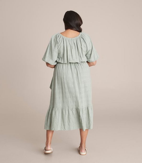 Curve Textured Maxi Dress