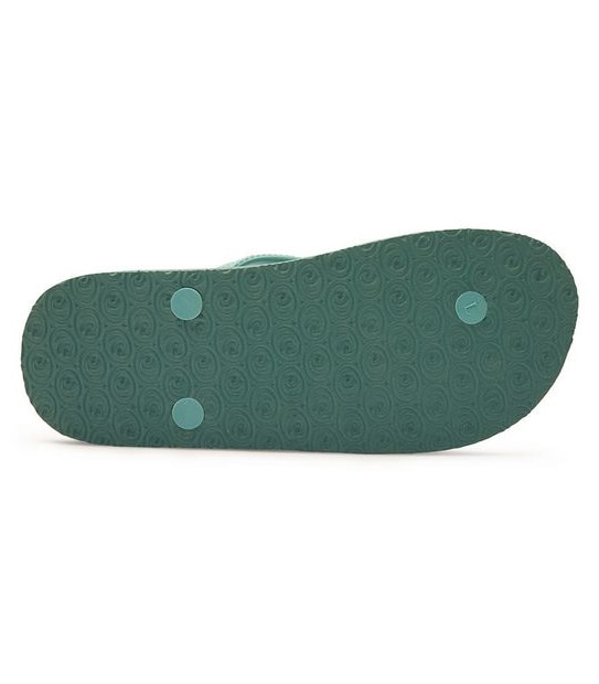 Kids Youth Piping Hot Bloom & Recycled EVA Thongs - Sage Green Tropical Hibiscus