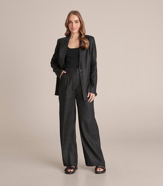 Preview Linen Blend Relaxed Blazer