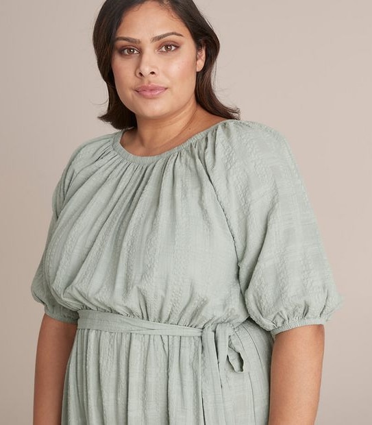 Curve Textured Maxi Dress