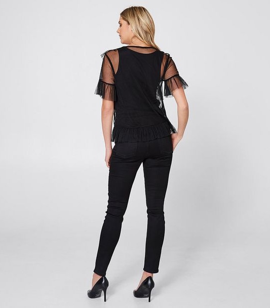 Lily Loves Mesh Frill Top 2 of 3