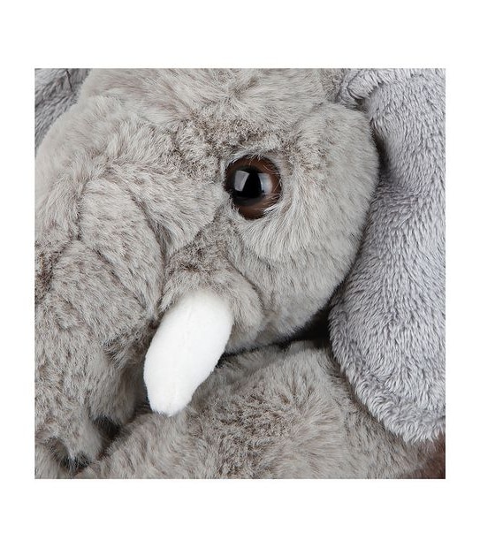 FAO Schwarz - Toy Plush Lying Elephant 15"