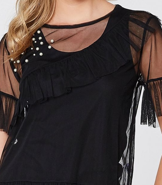 Lily Loves Mesh Frill Top 3 of 3