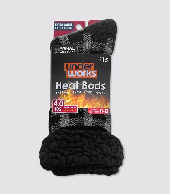 Underworks Heat Bods&trade; Sherpa Lined Socks