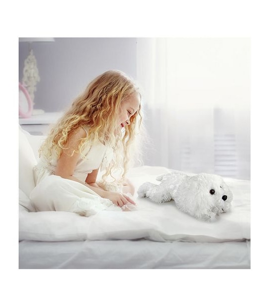 FAO Schwarz - Toy Plush Lying Maltese 15"