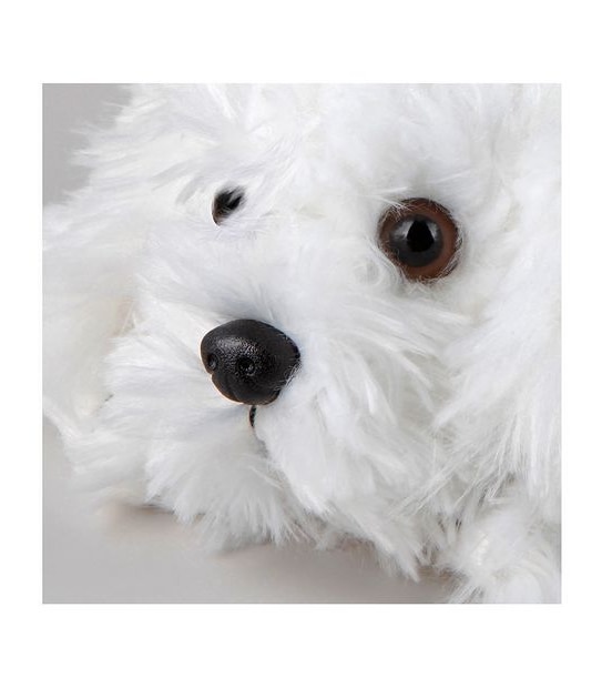 FAO Schwarz - Toy Plush Lying Maltese 15"