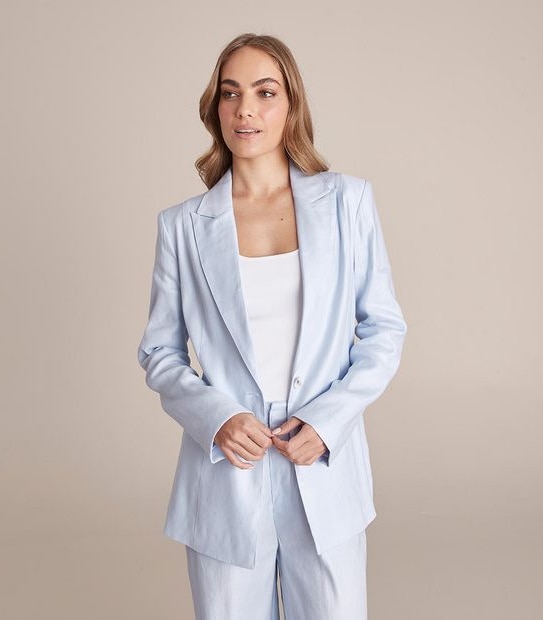 Preview Linen Blend Relaxed Blazer