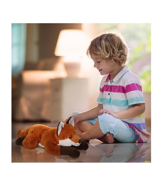 FAO Schwarz - Toy Plush Lying Fox 15"