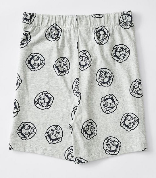Super Mario Knit Pyjama Set - Navy BLue/Grey