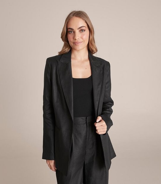 Preview Linen Blend Relaxed Blazer