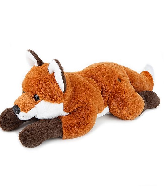 FAO Schwarz - Toy Plush Lying Fox 15"