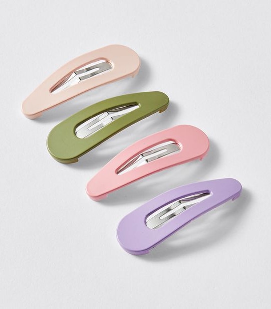 4 Pack Soft Touch Hair Clips