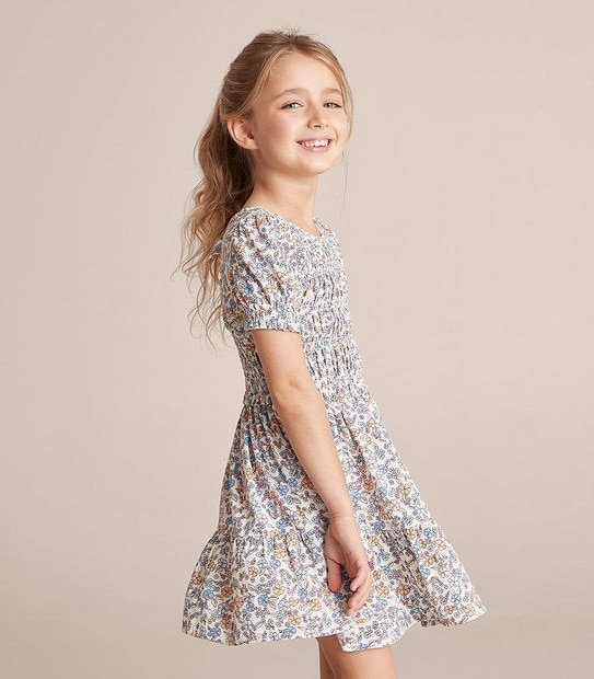 Shirred Elastic Floral Dress | Target Australia