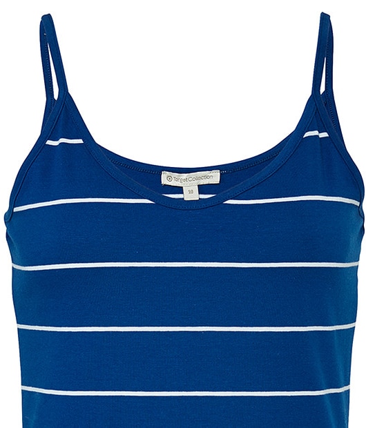 Singlet - Blue / White