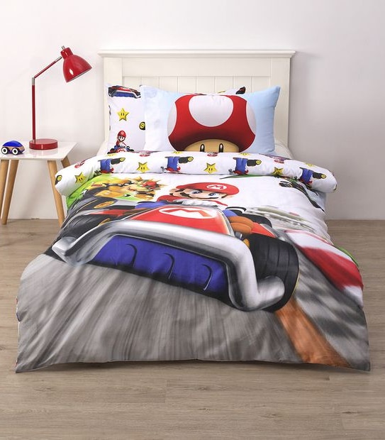 Mario Kart Quilt Cover Set
