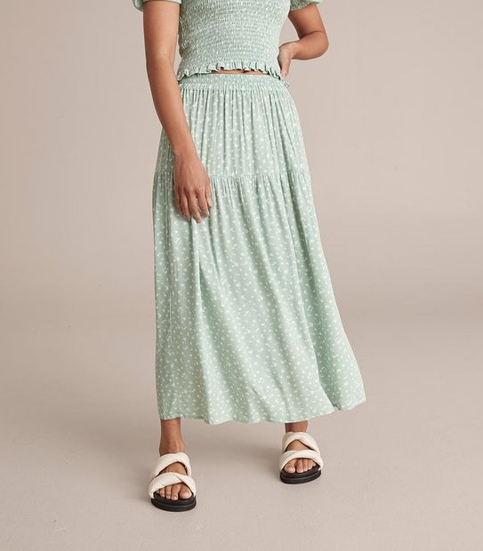 Dannii Minogue Petites Tiered Midi Skirt