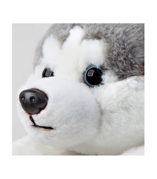 FAO Schwarz - Toy Plush Lying Husky 15"