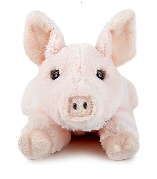 FAO Schwarz - Lying Pig 15" - Plush