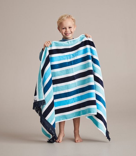 Kids Striped Beach Towel