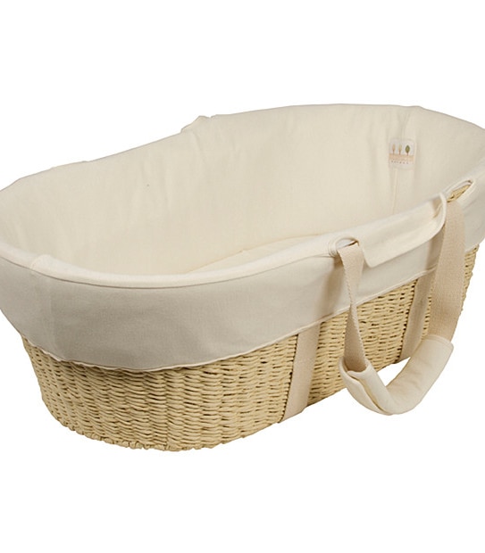 Nature's Purest Moses Basket - Cream