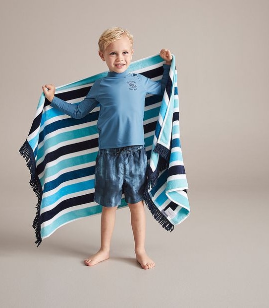 Kids Striped Beach Towel