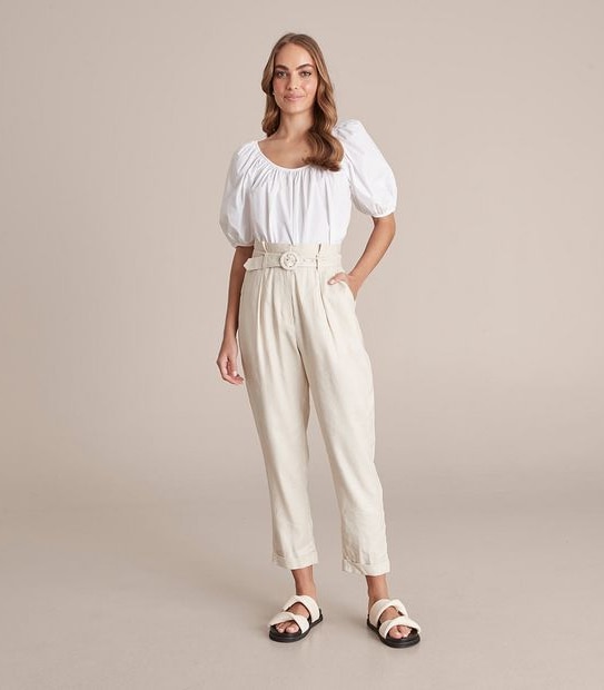 Preview Paperbag Waist  Pants