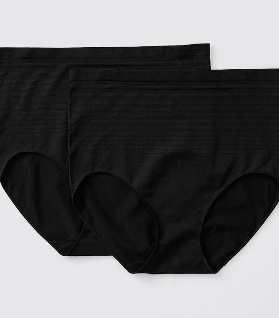 Fuller Figure 2 Pack Matte and Shine Seamfree Full Briefs; Style: LFB83607FF