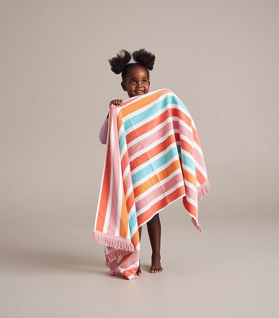 Kids Striped Beach Towel