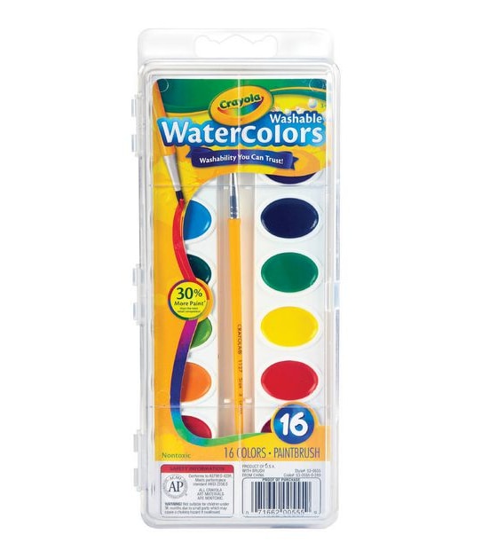 Crayola Washable Watercolors 16 Pack