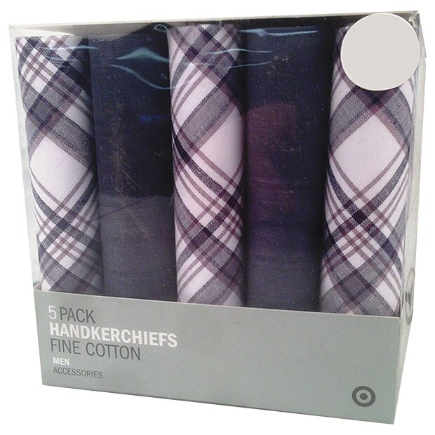 5 Pack Assorted Handkerchiefs Target Australia
