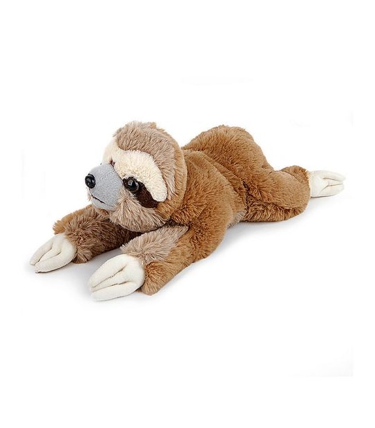 FAO Schwarz Plush Lying Baby Sloth 15"