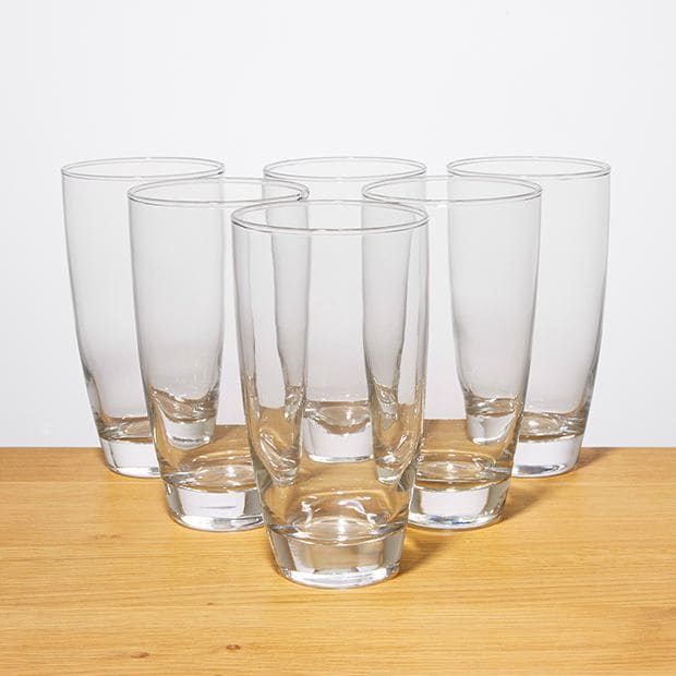 Essentials 6 Pack Of Long Drink Glasses Target Australia