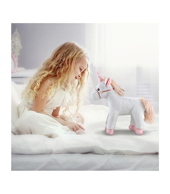 FAO Schwarz - Sparklers - Toy Plush Glitter Unicorn 12-inch