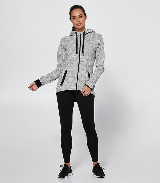 Active Tech Fleece Jacket - Light Grey Marle