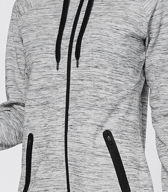 Active Tech Fleece Jacket - Light Grey Marle