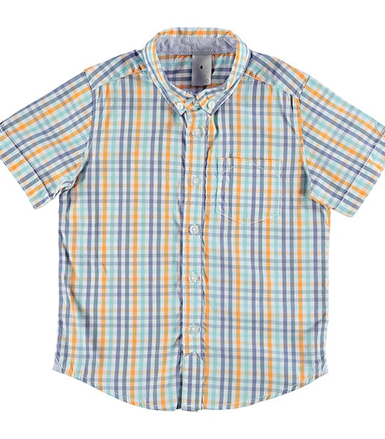 Boys' Short Sleeve Check Shirt | Target Australia