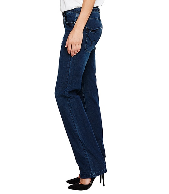 Shape Your Body Straight Leg Jeans - Mid Indigo 2 of 4