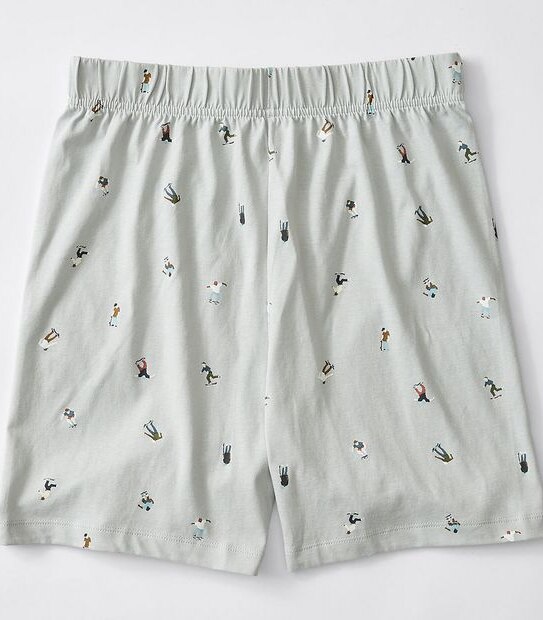 Skate Print Pyjama Set - White/Grey
