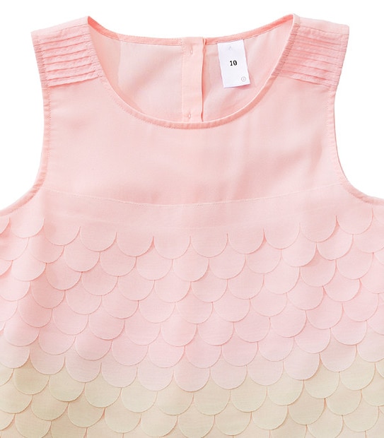 Girls' Scalloped Dress