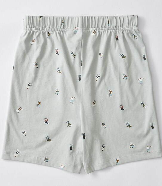 Skate Print Pyjama Set - White/Grey