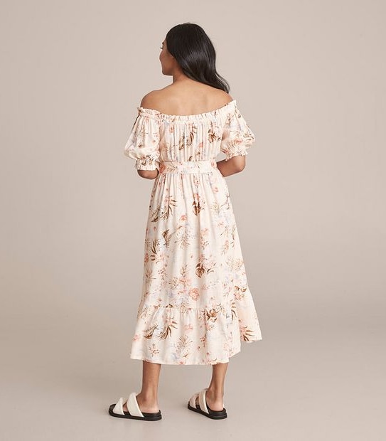 Dannii Minogue Petites Off Shoulder Midi Dress