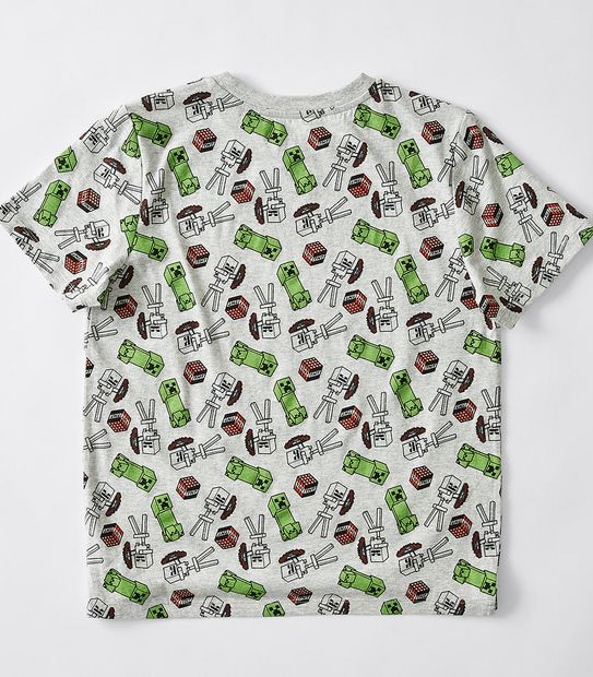 Minecraft Knit Pyjama Set - Grey