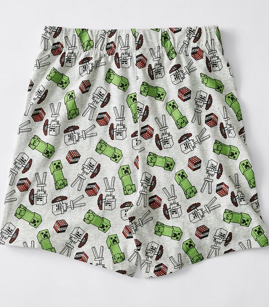 Minecraft Knit Pyjama Set - Grey