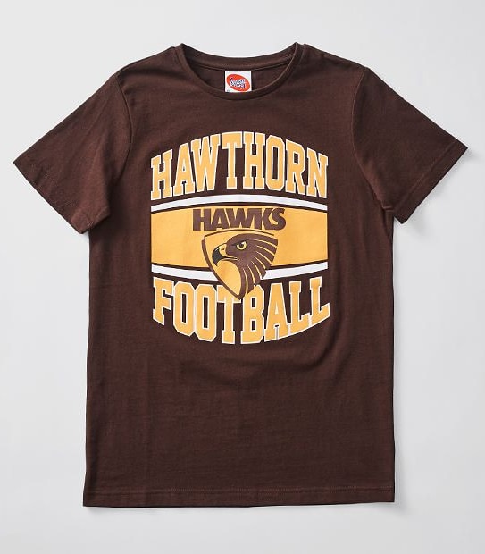 AFL Hawthorn Hawks Short Sleeve Youth T-Shirt